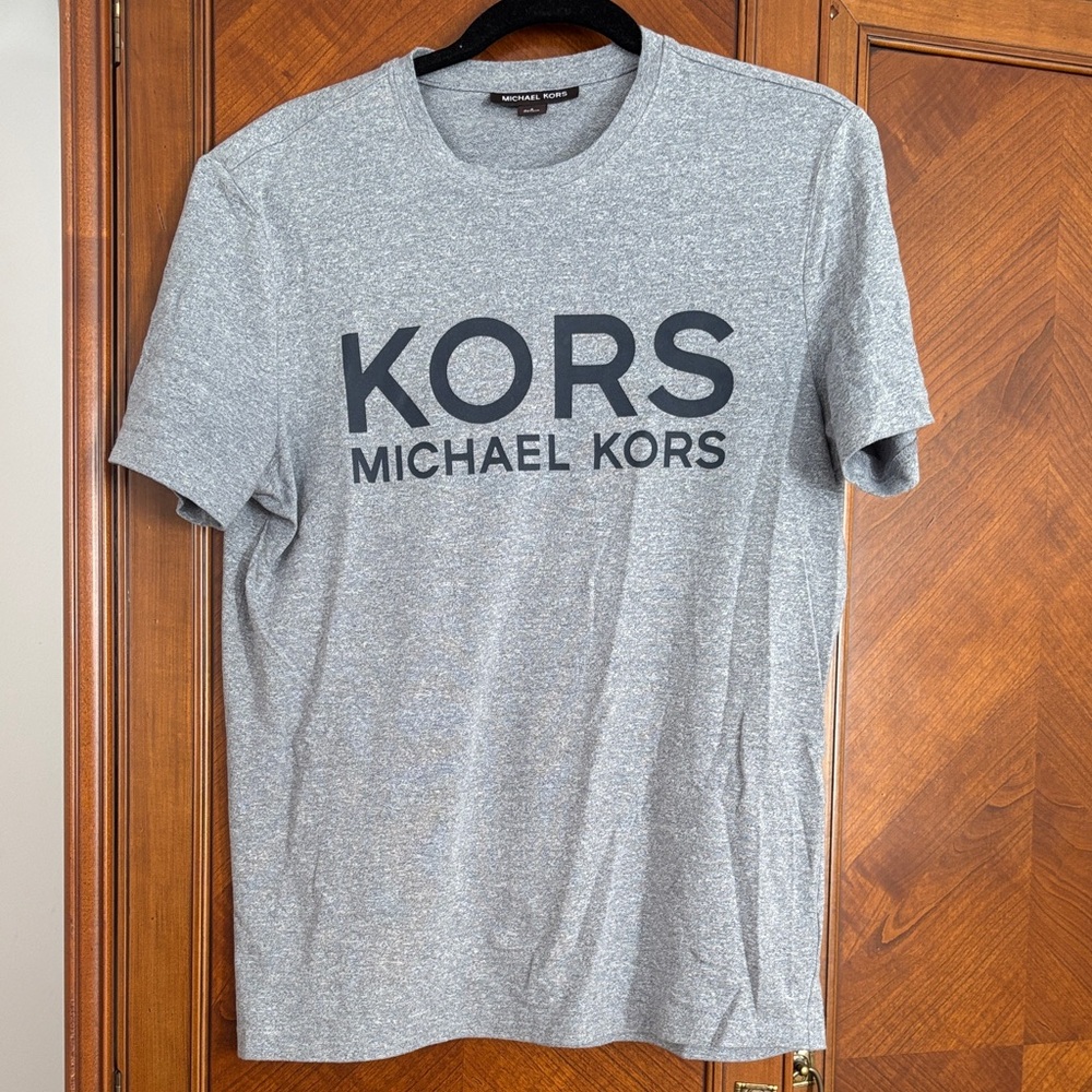 Michael Kors Heather Gray Logo T-Shirt